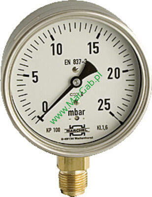 Manometr 0-60 mbar